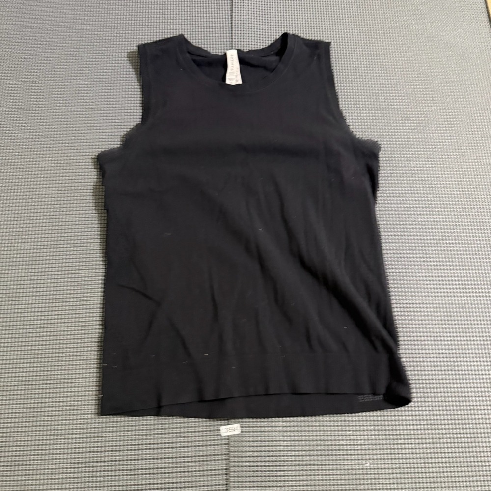 Athleta Womens In Motion Tank Top Black Size XS Sleeveless Athletic Crew Neck